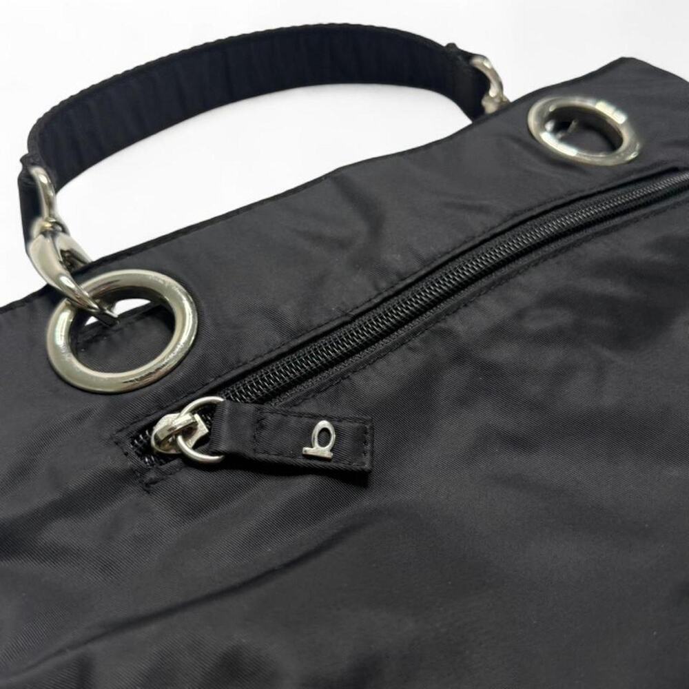 Black Bebe vintage Y2K small handbag shoulder bag with silver hardware - Picture 5 of 8
